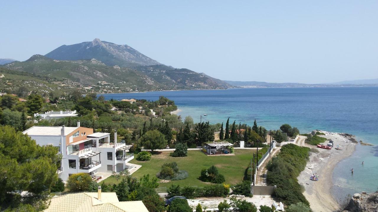 Beautiful House By The Sea,Loutraki Skaloma. Villa Eksteriør bilde